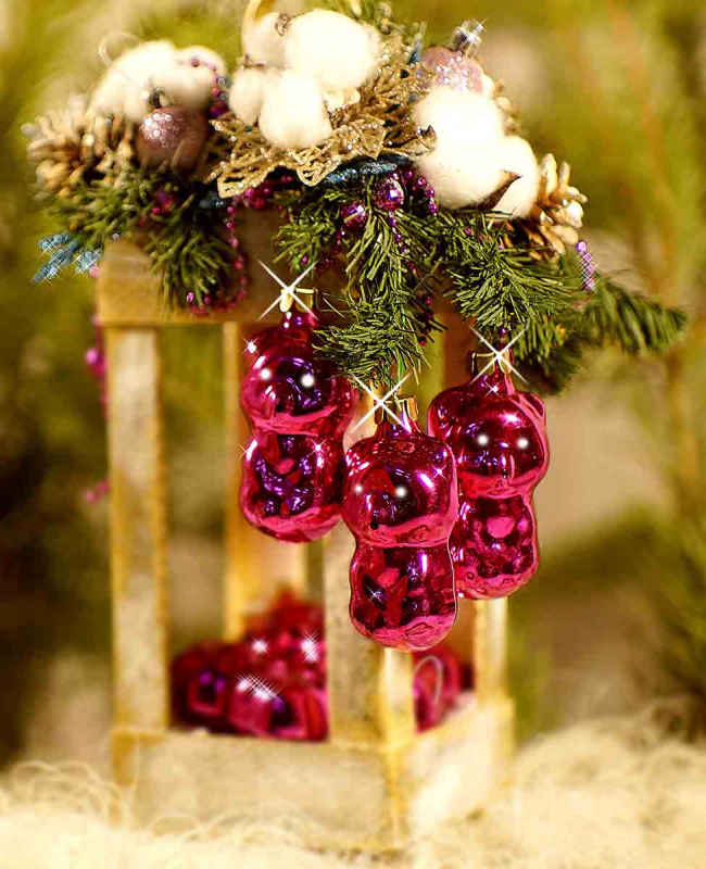 Елочная игрушка Мишка