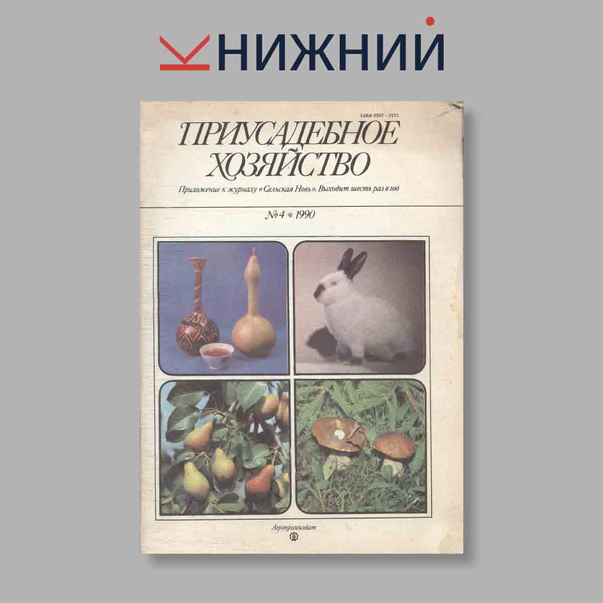 Журнал Приусадебное хозяйство. Выпуск № 4, 1990