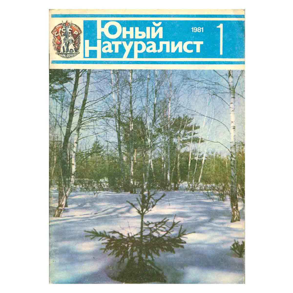 Журнал "Юный натуралист". Выпуск 1 1981 год