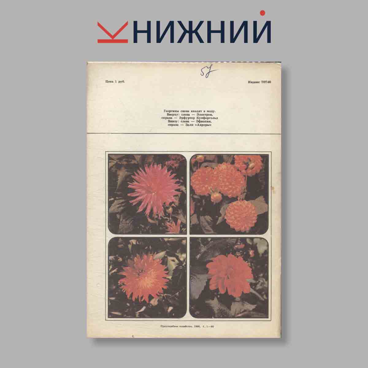 Журнал Приусадебное хозяйство. Выпуск № 4, 1986