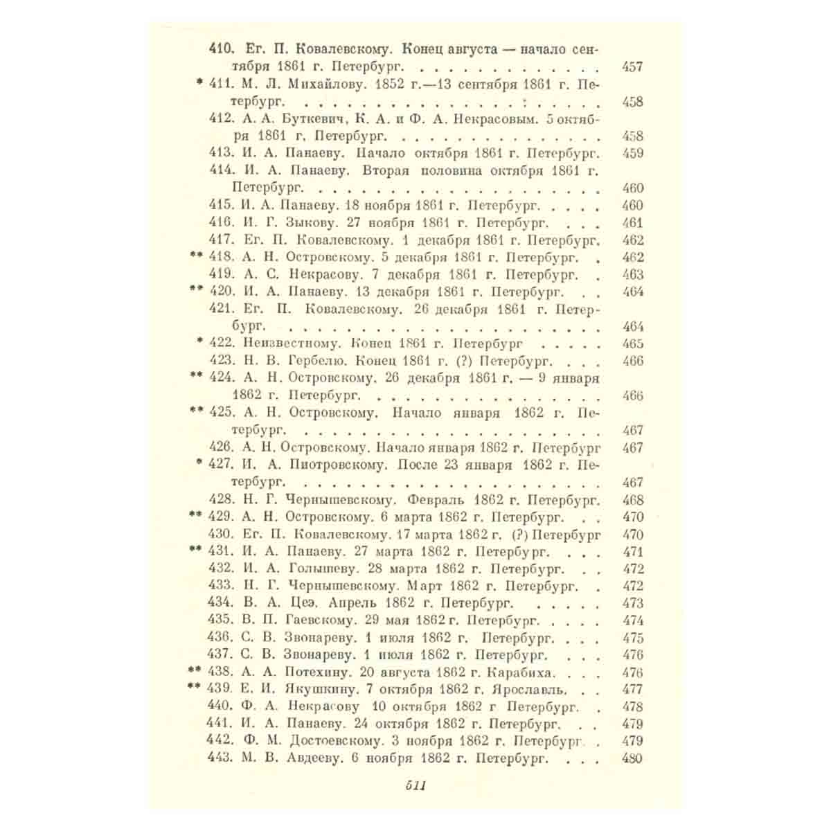 Н. А. Некрасов. Полное собрание сочинений и писем в 12 томах. Том 10. Письма. 1840-1862