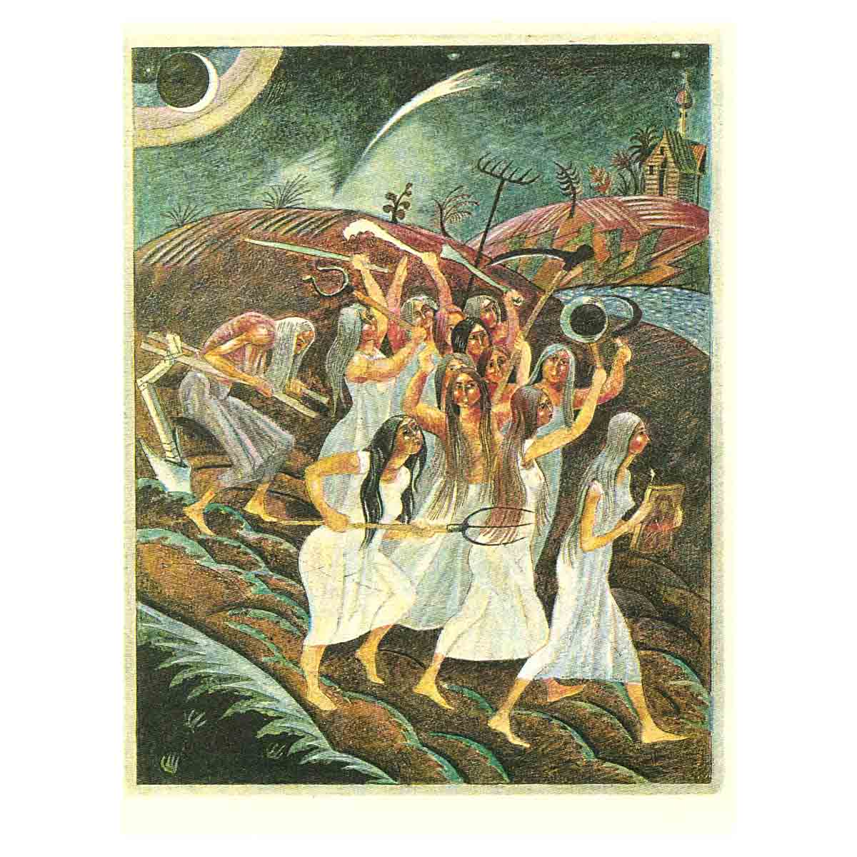 Птица Сирин и всадник на Белом коне