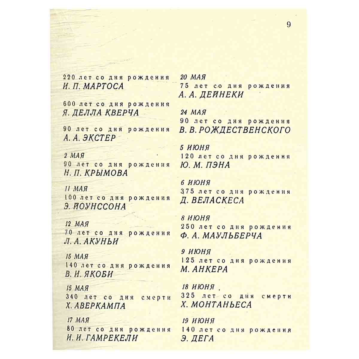Сто памятных дат. Художественный календарь на 1974 год