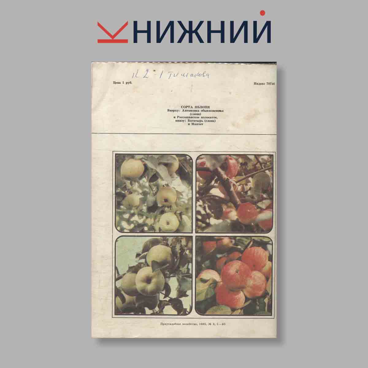 Журнал Приусадебное хозяйство. Выпуск № 3, 1985