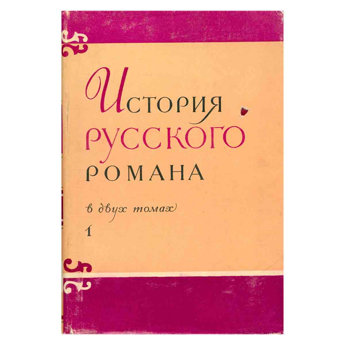 История русского романа. В двух томах. Том 1