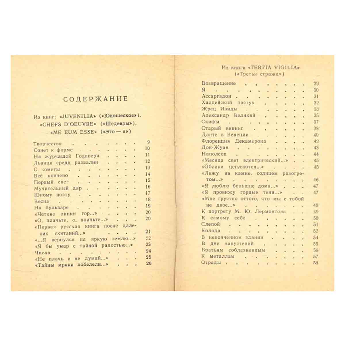 В. Я. Брюсов. Стихи