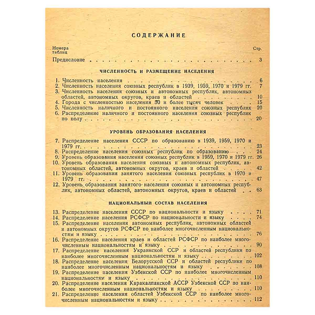 Численность и состав населения СССР. По данным Всесоюзной переписи населения 1979 года