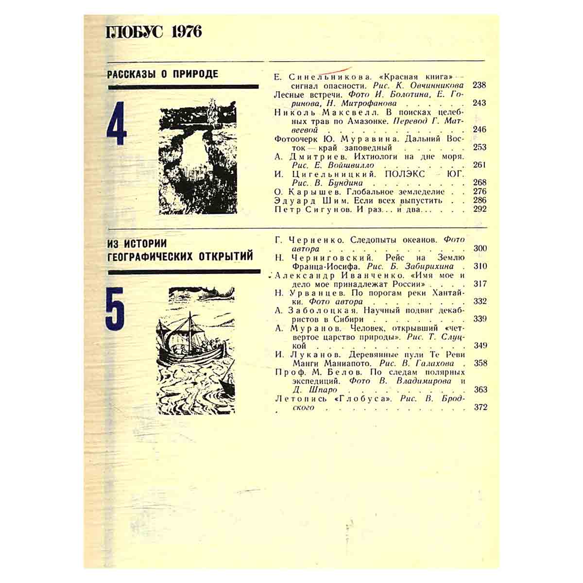 Глобус. 1976