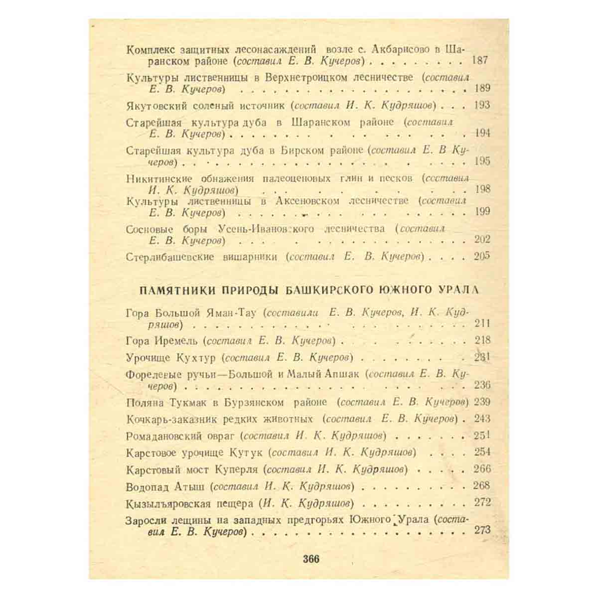 Памятники природы Башкирии