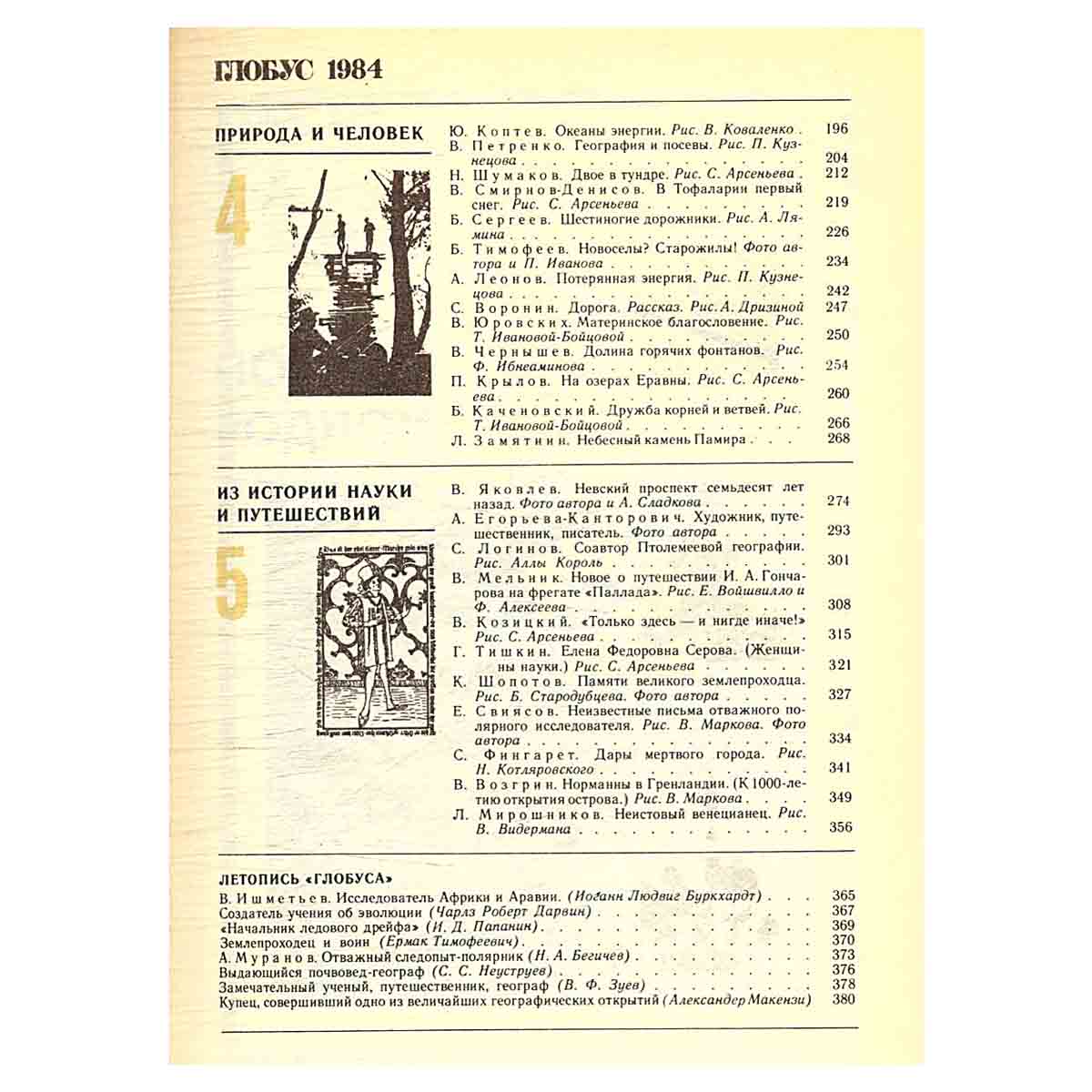 Глобус. 1984
