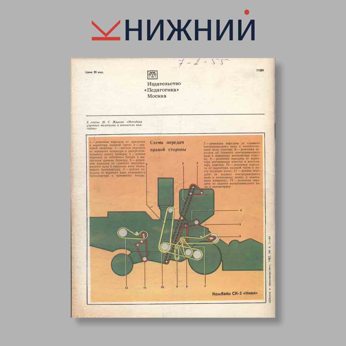 Журнал Школа и производство. Выпуск № 6, 1982