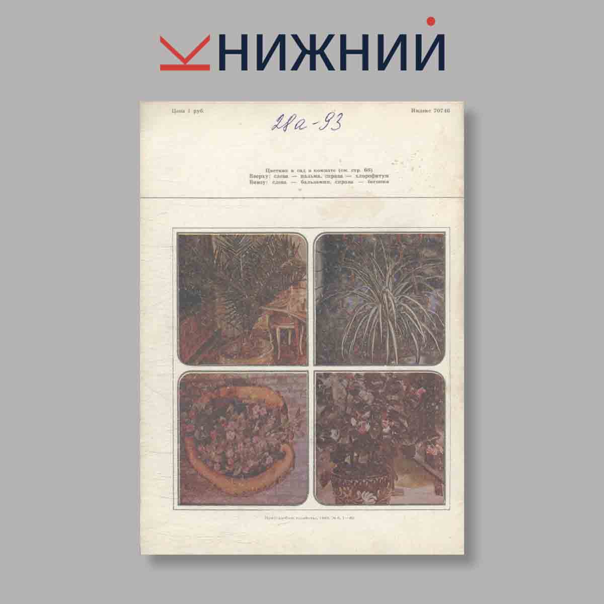 Журнал Приусадебное хозяйство. Выпуск № 6, 1986