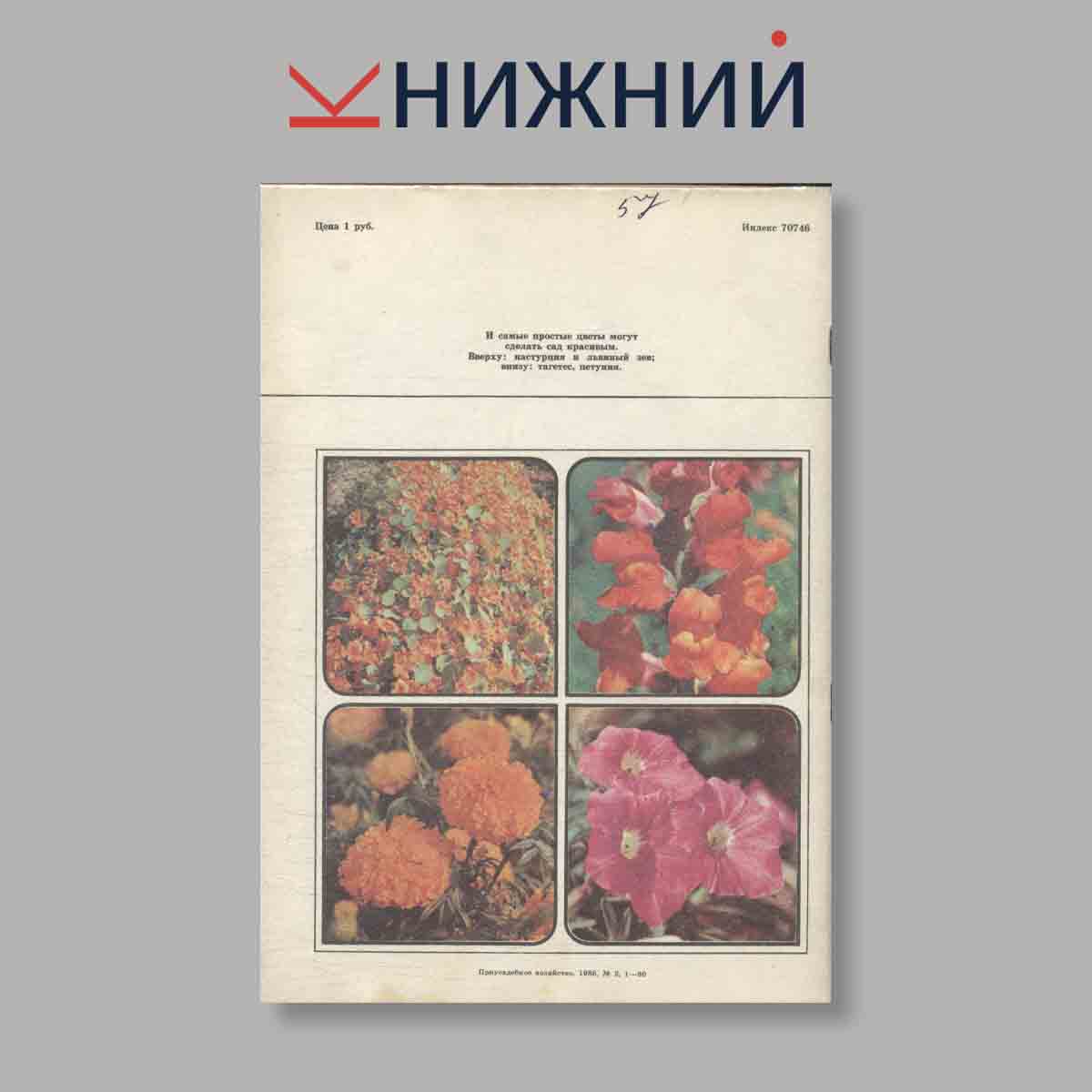 Журнал "Приусадебное хозяйство". Выпуск 2, 1986 год