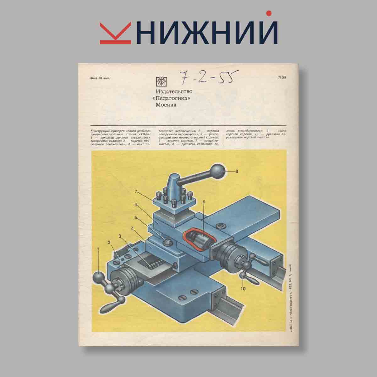 Журнал Школа и производство. Выпуск № 7, 1982