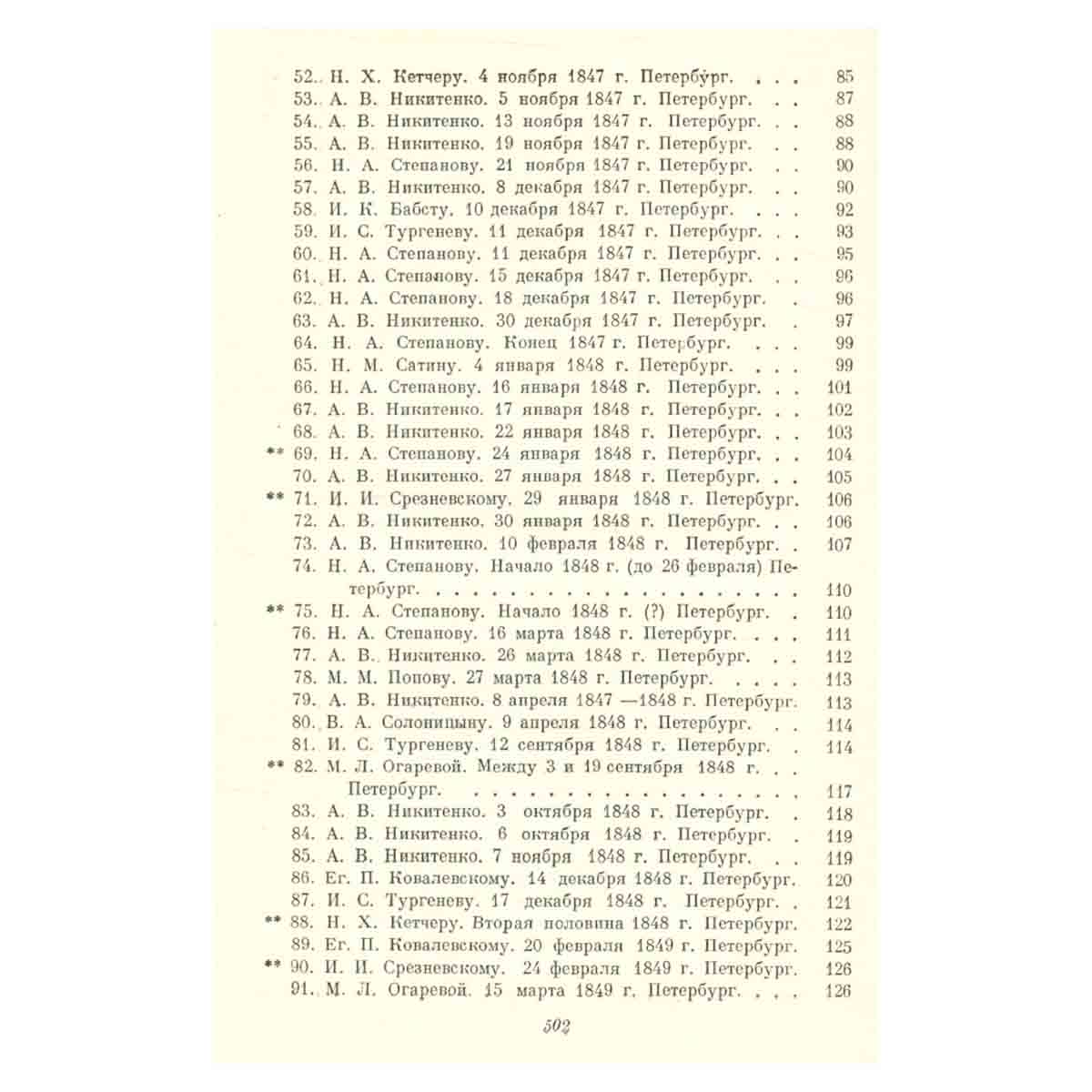 Н. А. Некрасов. Полное собрание сочинений и писем в 12 томах. Том 10. Письма. 1840-1862